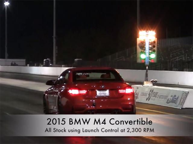 BMW M4 Convertible Runs 12.25-Sec Quarter-Mile at 117 MPH Fully Stock