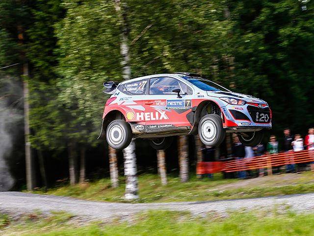 Rally Finland Says Screw Safety And Uses Two Tractors To Form A Chicane