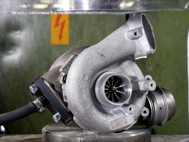 Here's What Happens When You Crush A Turbo Spinning At 100,000 RPM