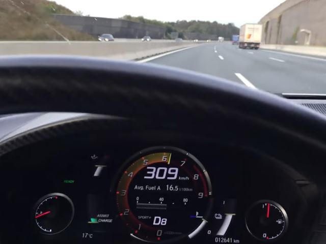 The Acura NSX Just Hit 192 MPH On The Autobahn And Here s The Proof