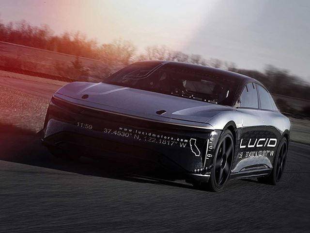Lucid Air Electric Sedan Reaches 217 MPH