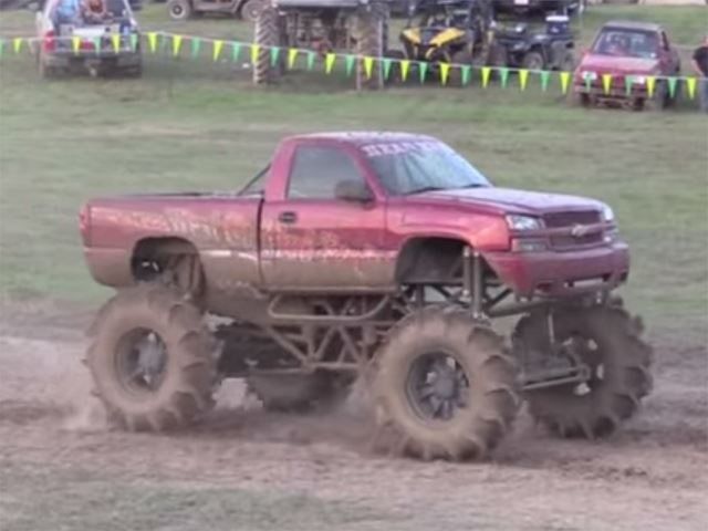 This Mega Truck Power Wheelie will Instantly Make Your Chest Hair Grow