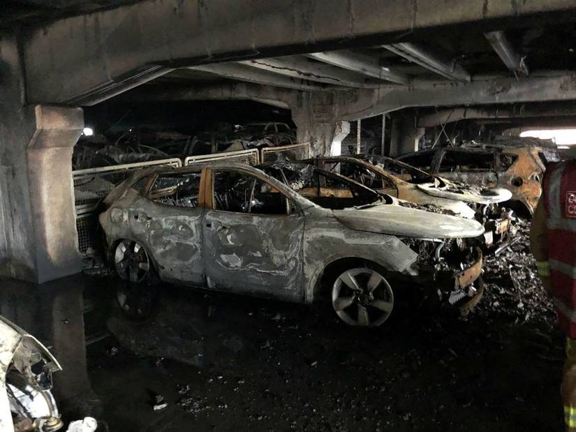 1,400 Cars Perish In Massive Parking Garage Fire