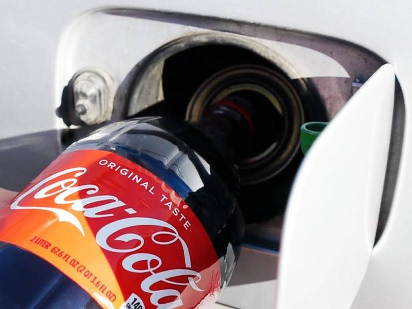 What Happens When You Pour Coca-Cola Into A BMW Gas Tank?