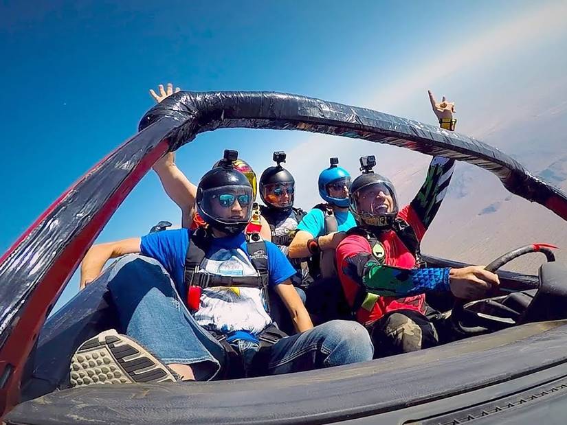 This Is What Skydiving In A Car Looks Like