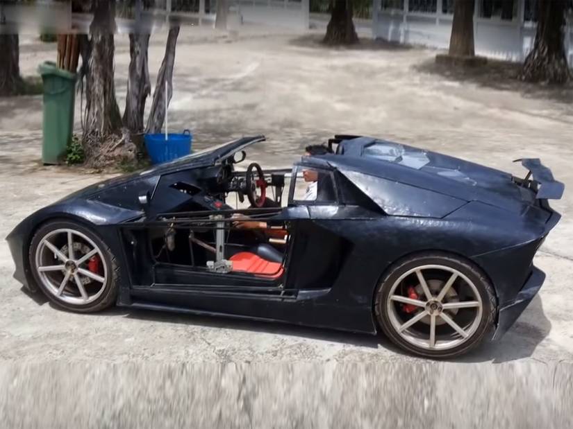 This Farmer Built A Fake Lamborghini Powered By A Motorcycle Engine