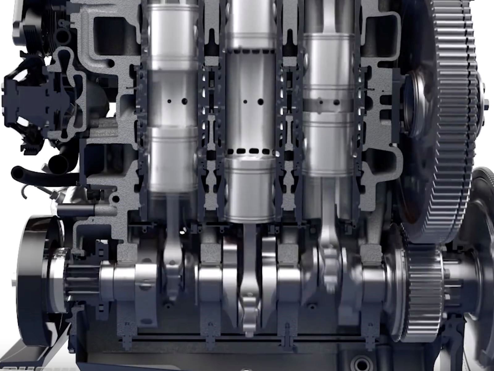 Witness The Operation Of The Bizarre Opposed Piston Combustion Engine