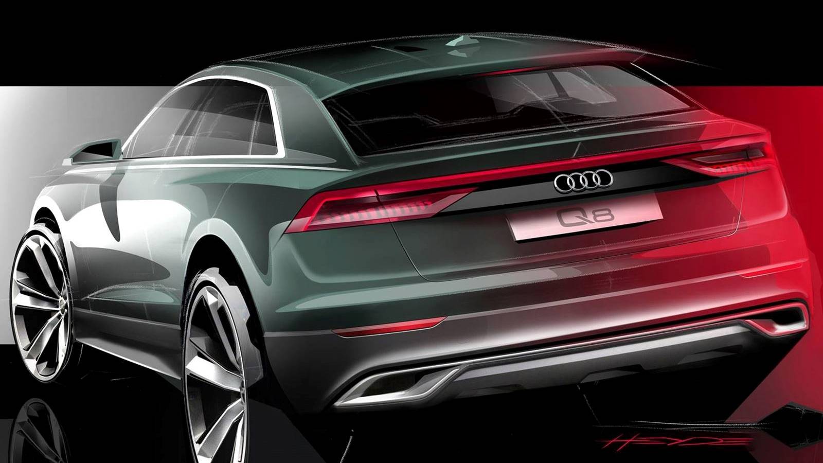 Audi Q8 Reveals Its Shapely Rear End