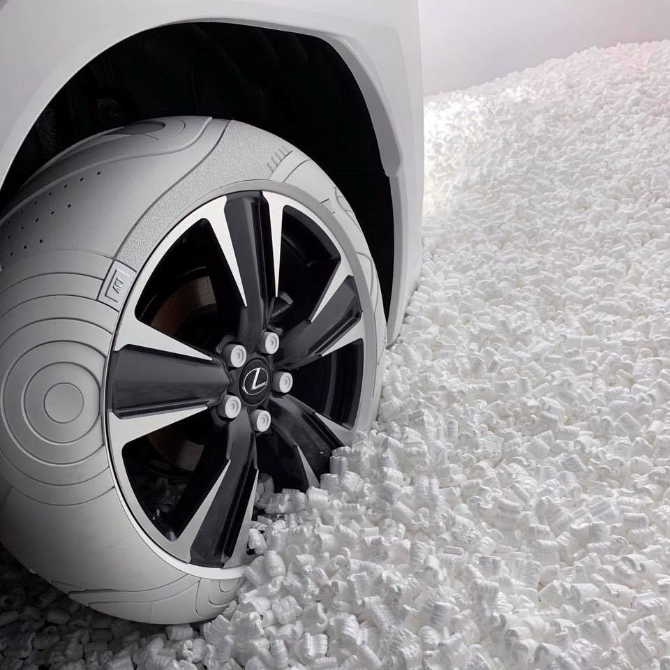 Unique Lexus UX Wears Tires Inspired By Nike Sneakers