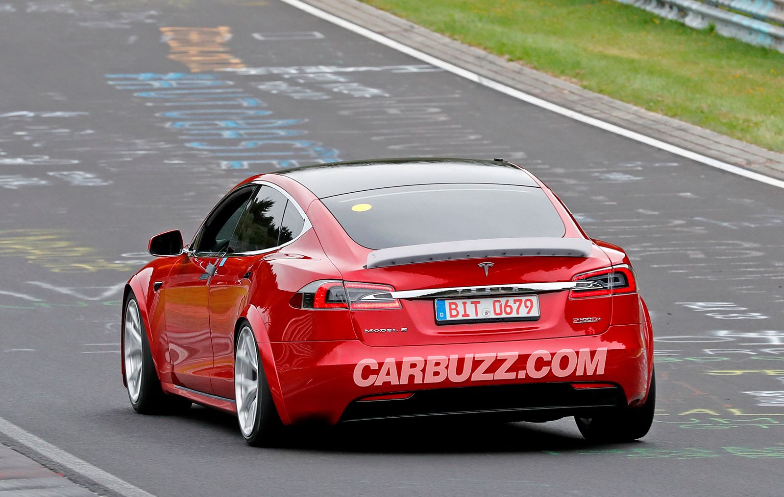 Modified Tesla Model S Prepares To Attack The Nurburgring