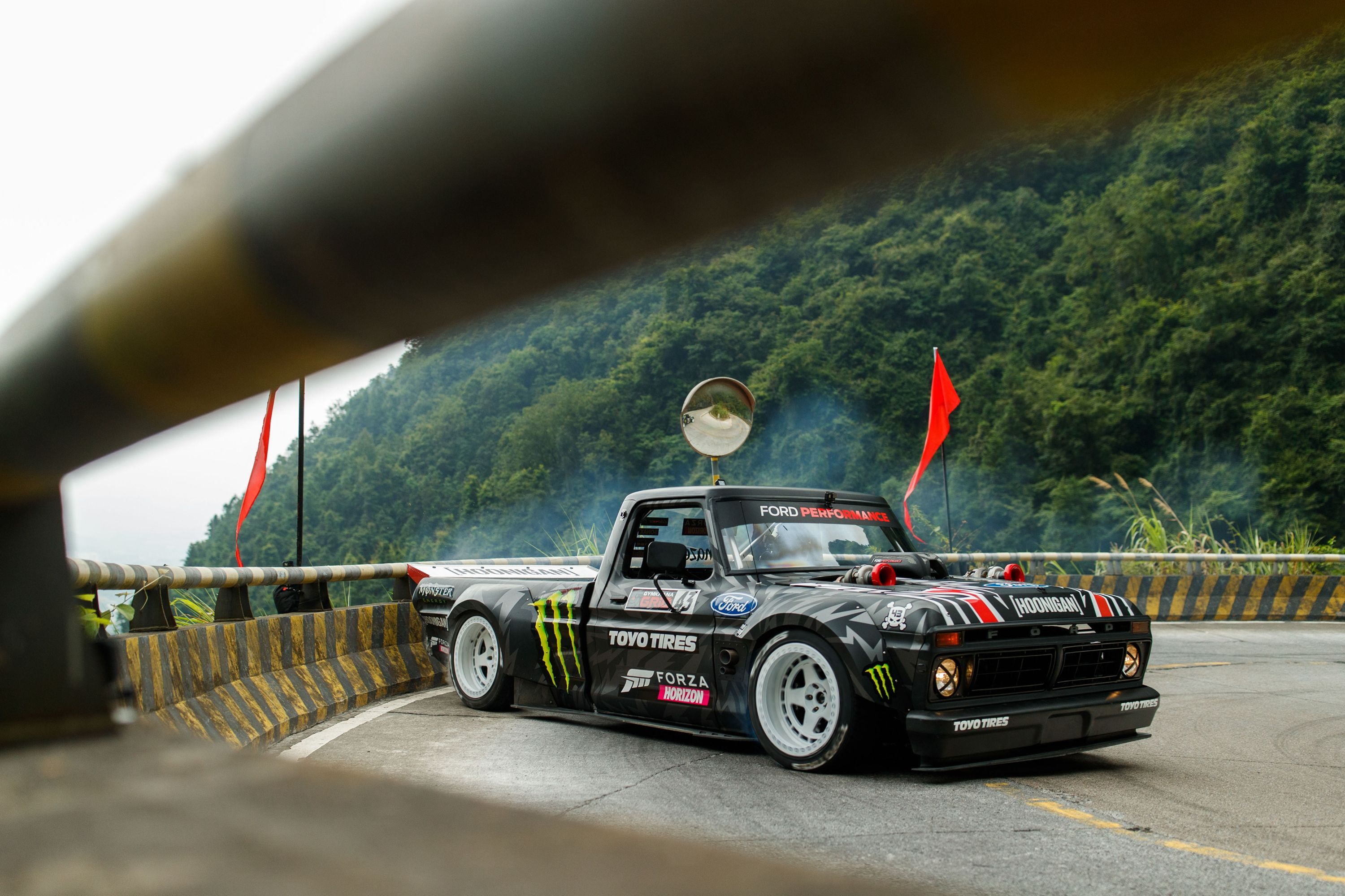 Ken Block Slides Around China's Most Dangerous Road In A 900-HP Truck