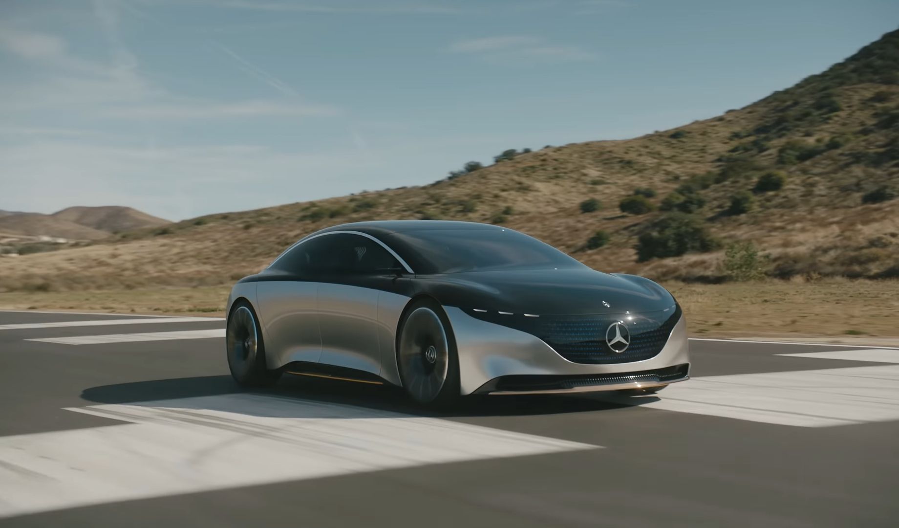 Watch The Mercedes-Benz Vision EQS In Action