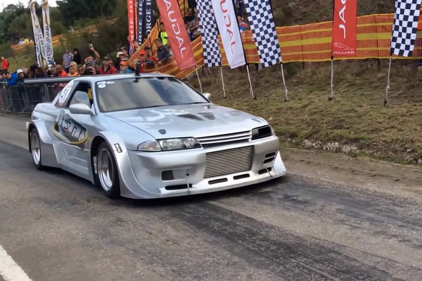 This 1,200-HP Nissan GT-R Sounds Brutal On The Hillclimb
