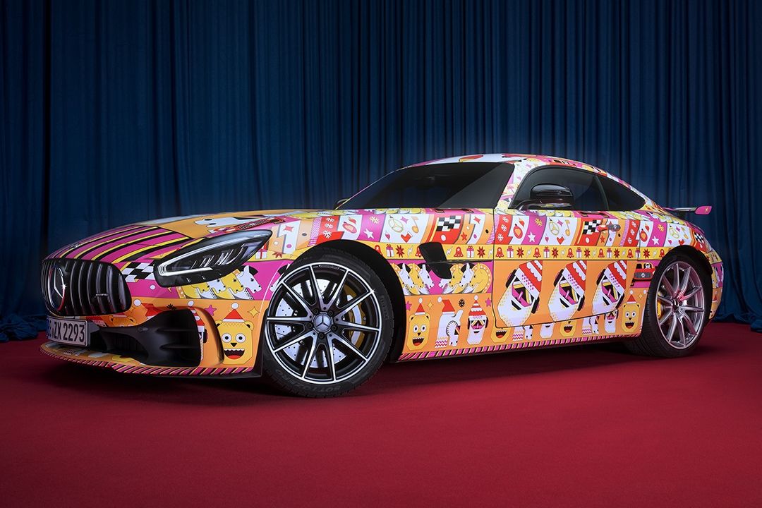 Mercedes Dresses Cars In Ugly Christmas Sweaters