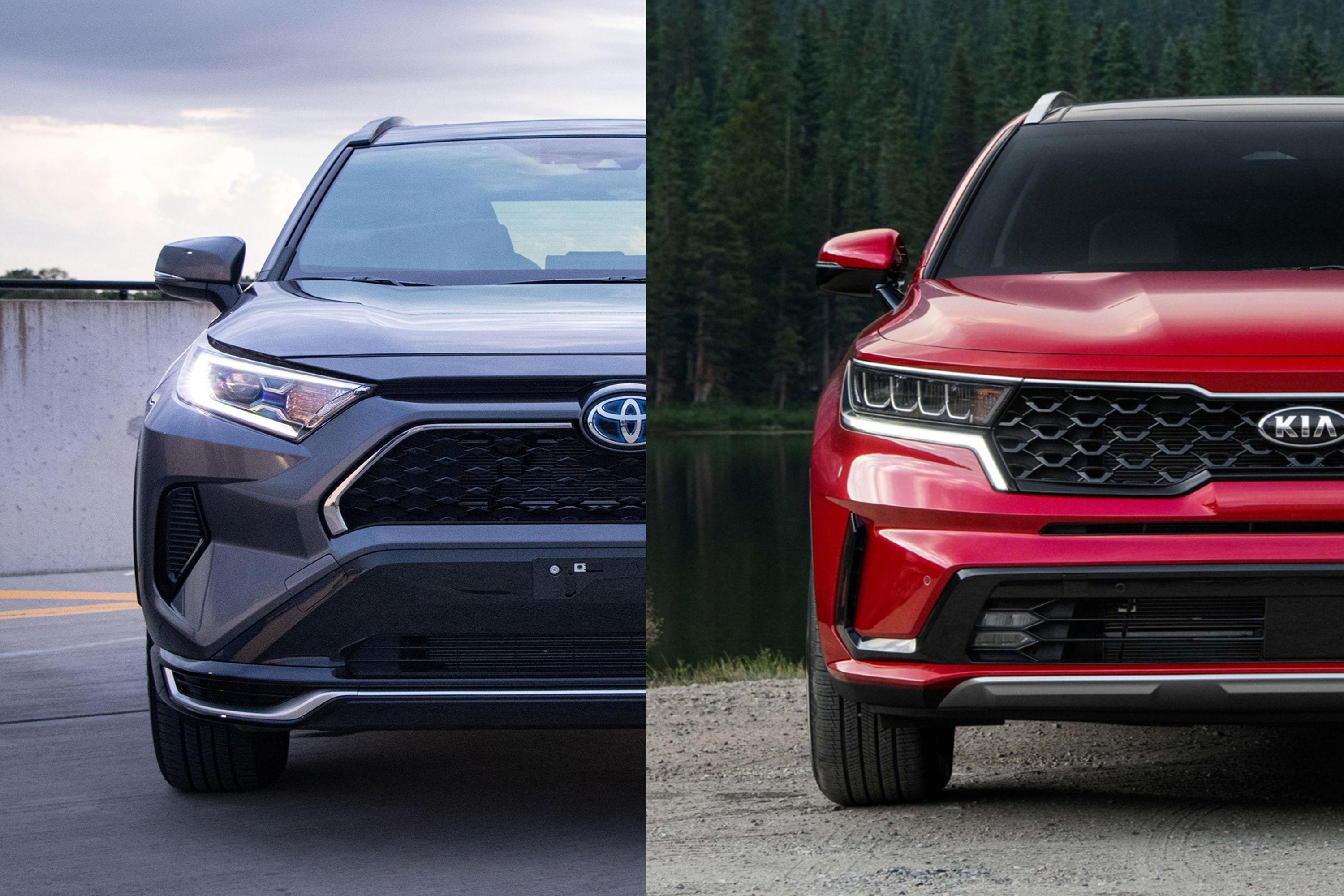 2021 Toyota RAV4 Prime Vs. 2021 Kia Sorento: Hybrid SUV Heroes