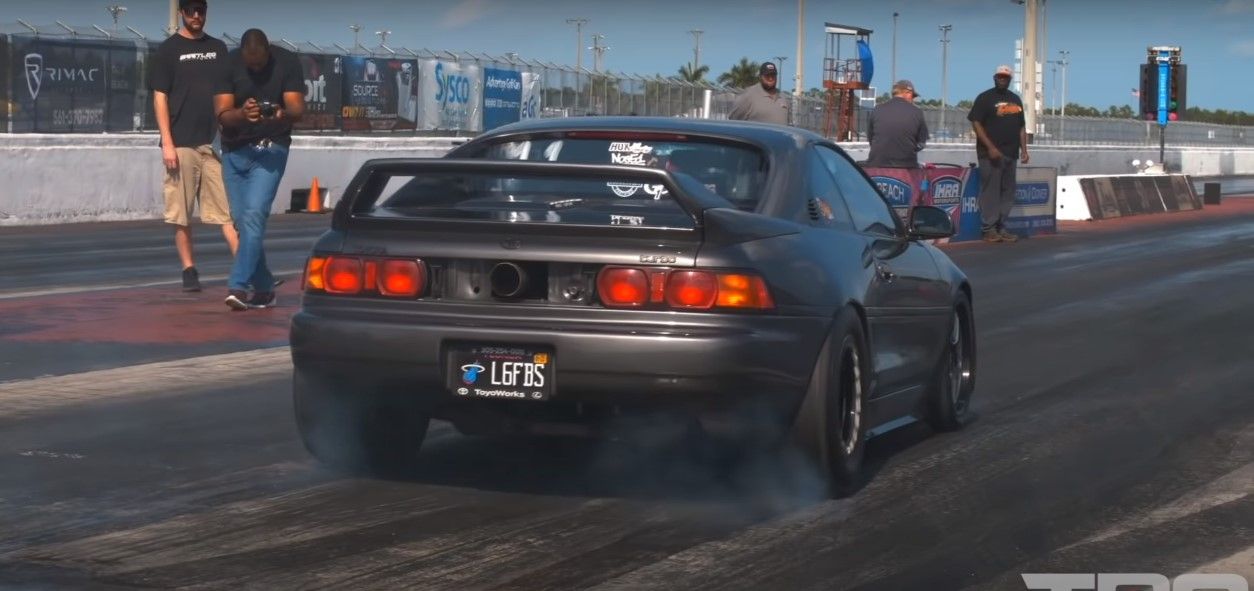 Watch The Fastest Toyota MR2 In The World Destroy The Strip
