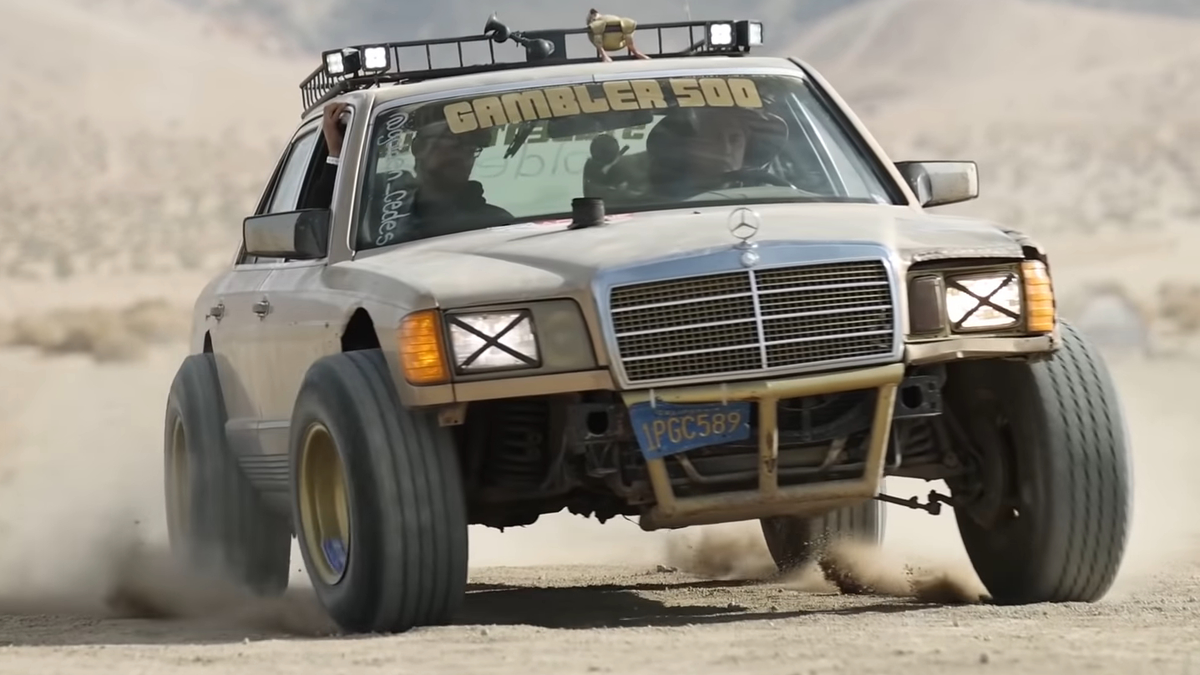 Benz S Class Rally Wrecked Mercedes S-Class Transformed Into Rally Warrior