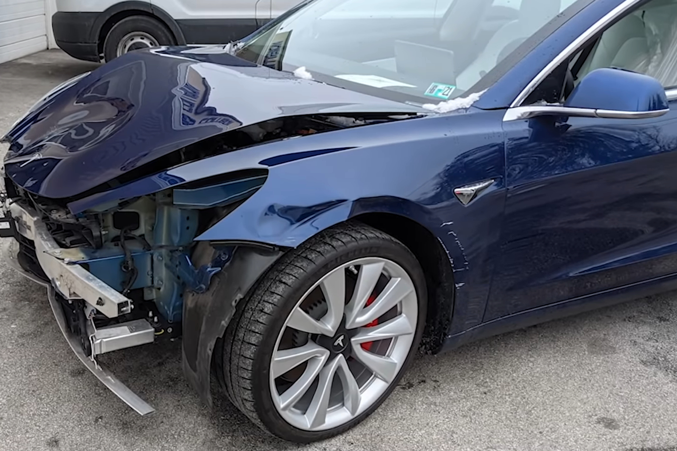 Valet Driver Blames Autopilot For Crashing Tesla Model 3 Into A Wall