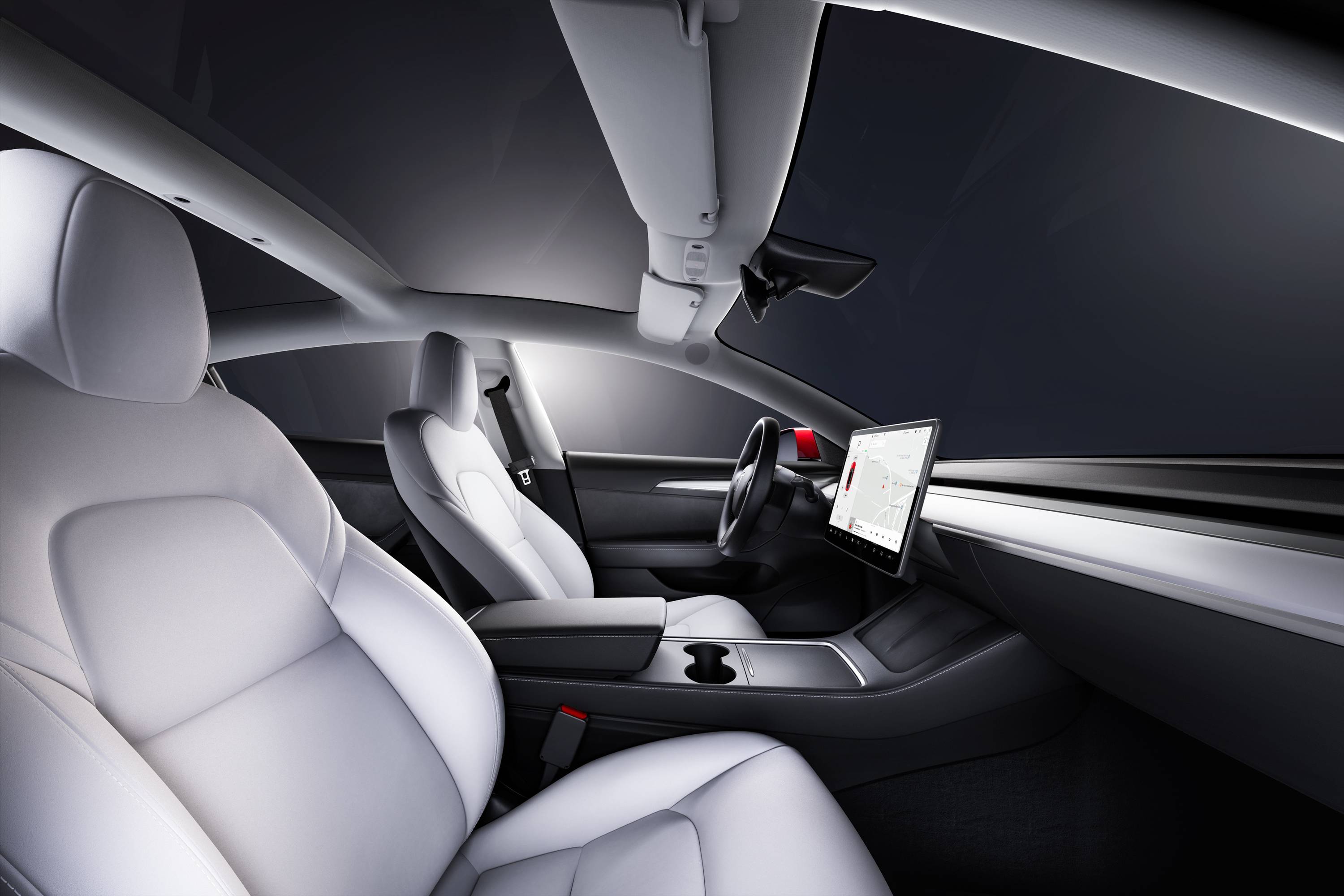 2020 Tesla Model 3 Interior Photos