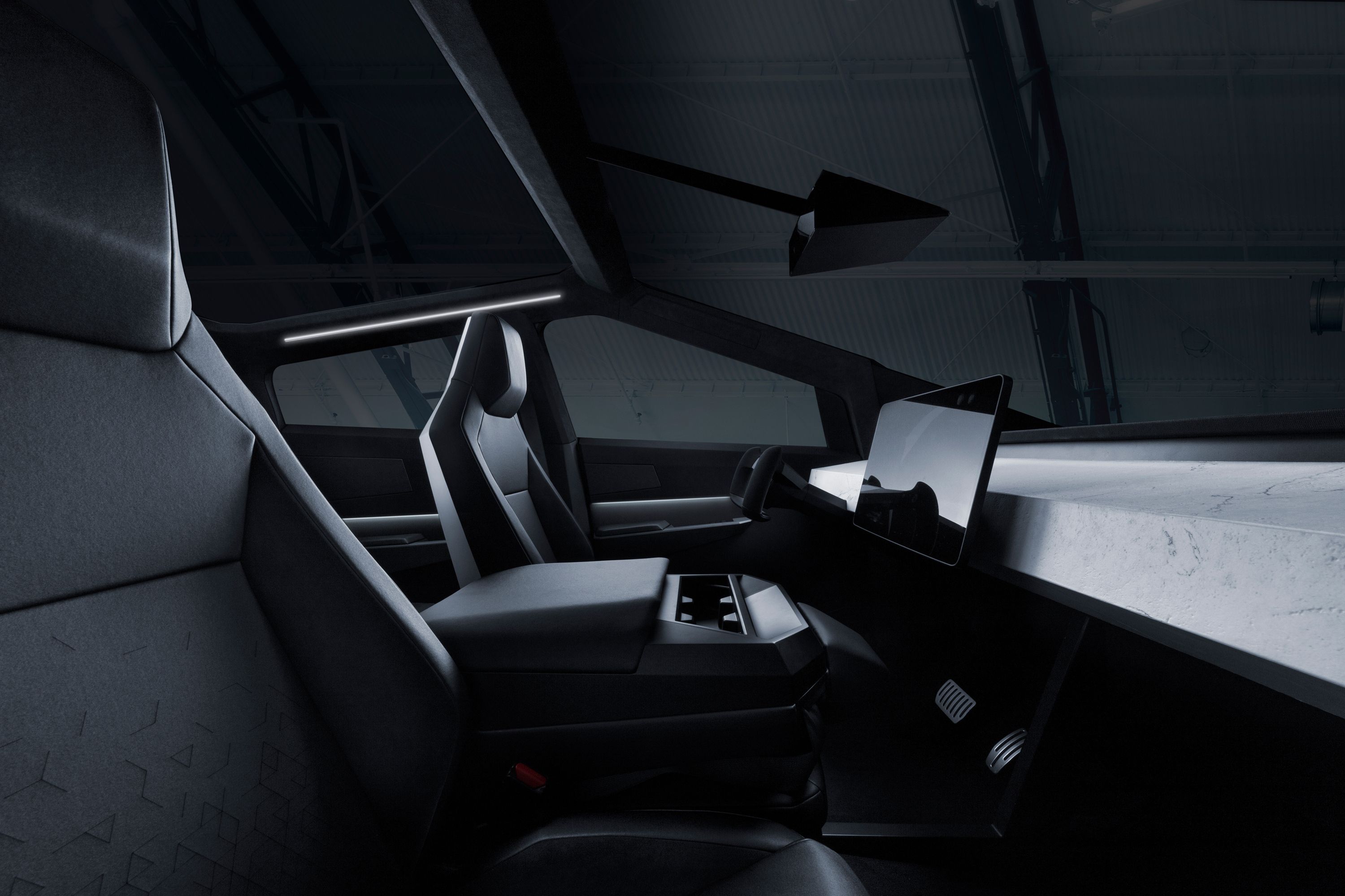 2025 Tesla Cybertruck Interior Photos