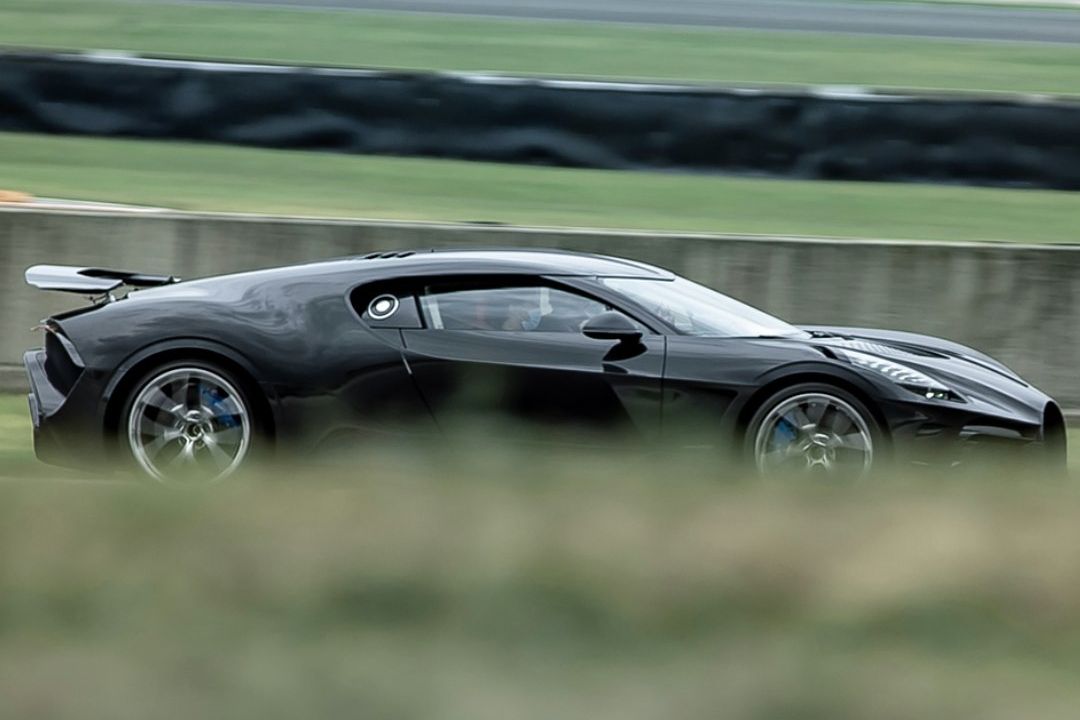 $18-Million Bugatti La Voiture Noire Hits The Track