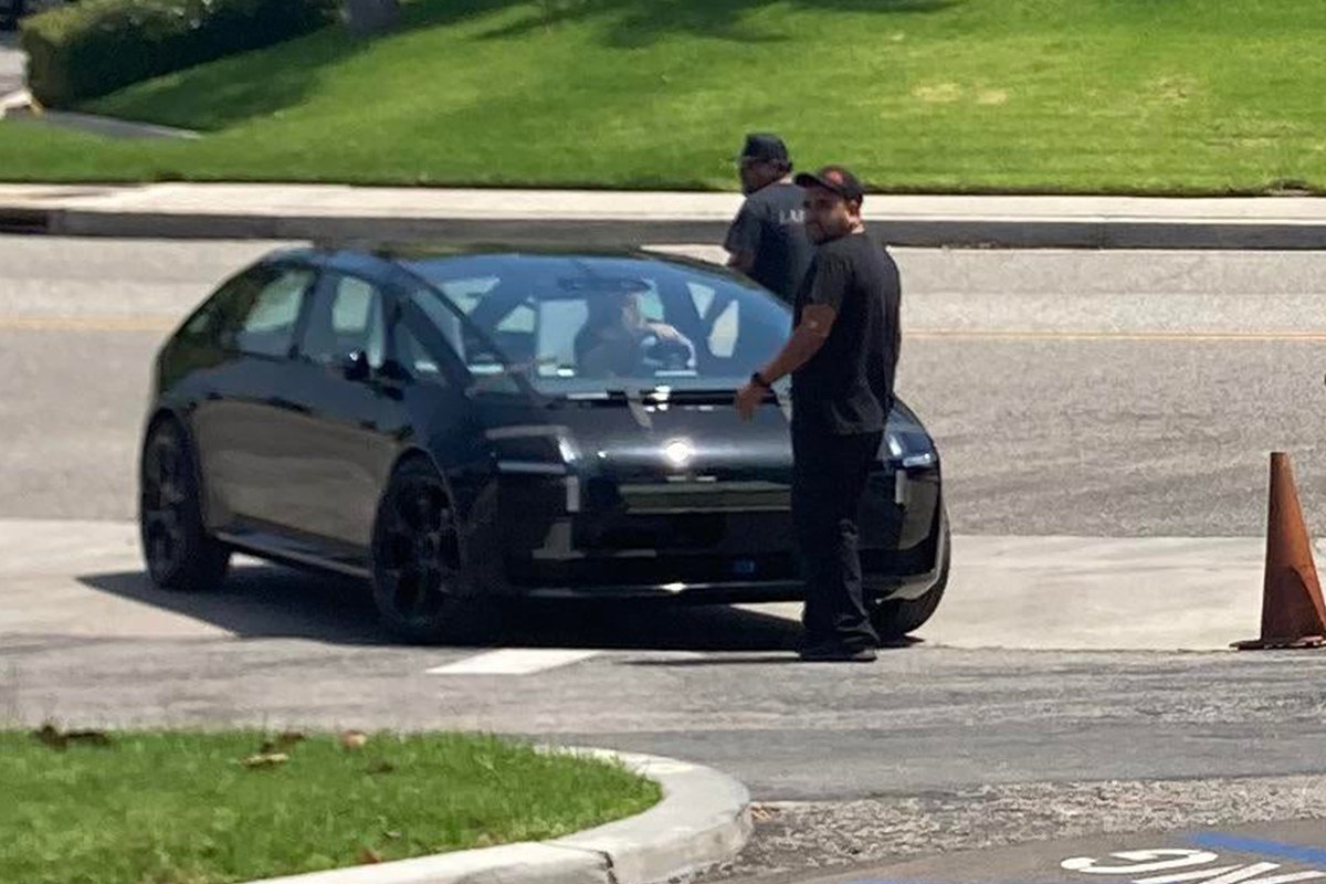 Spied Canoo s Oddball Sedan Is Coming For The Tesla Model 3