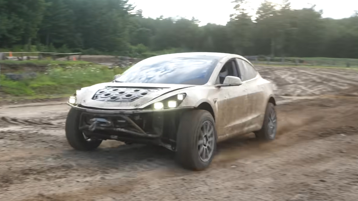 Tesla Model 3 Transformed Into Wild Mad Max-Style Off-Roader