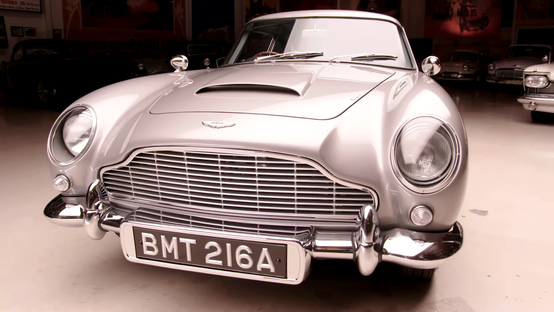 Watch Jay Leno Go James Bond In Aston Martin DB5 Gadget Car