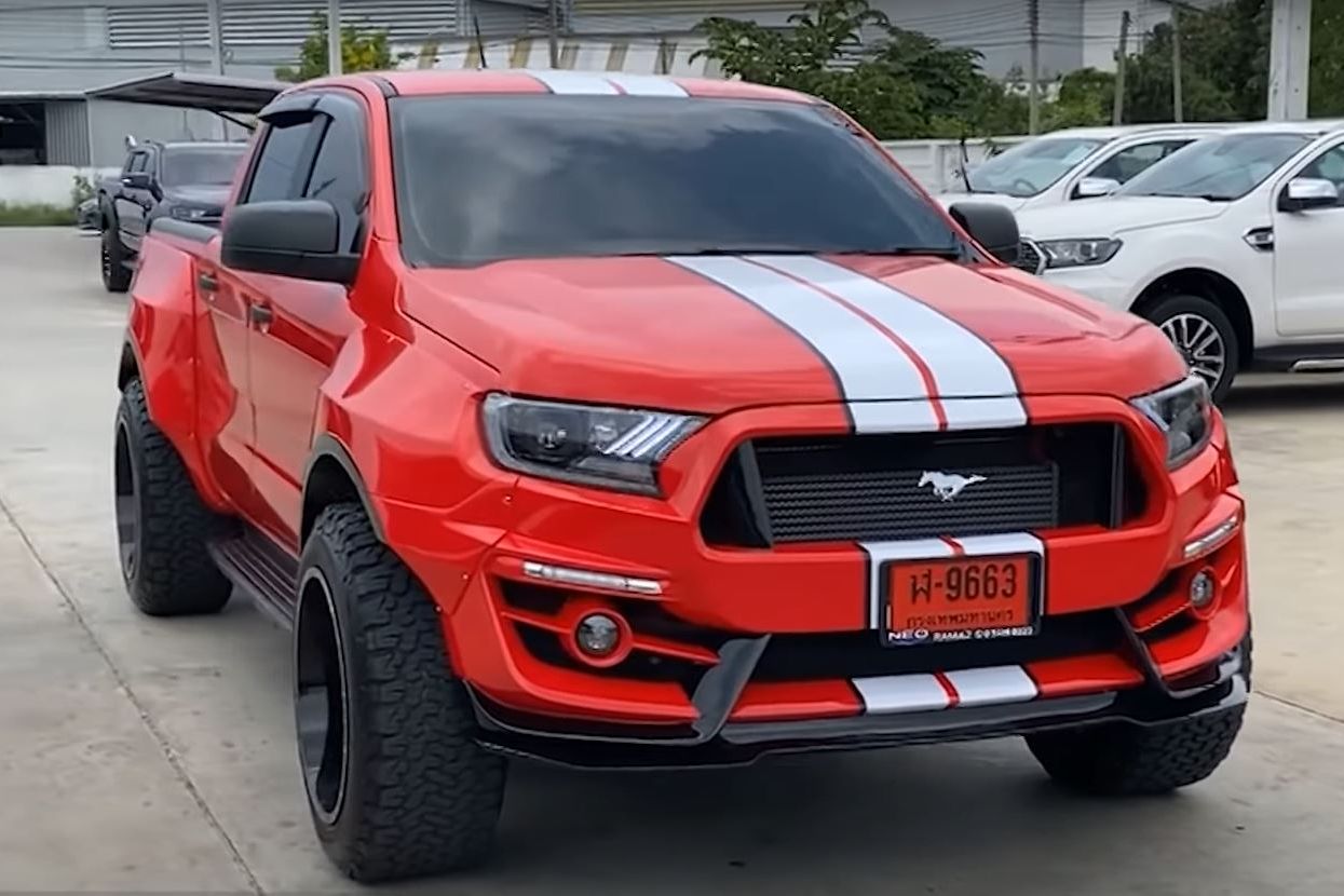 Ford Ranger Gets Outrageous Widebody Mustang Body Kit