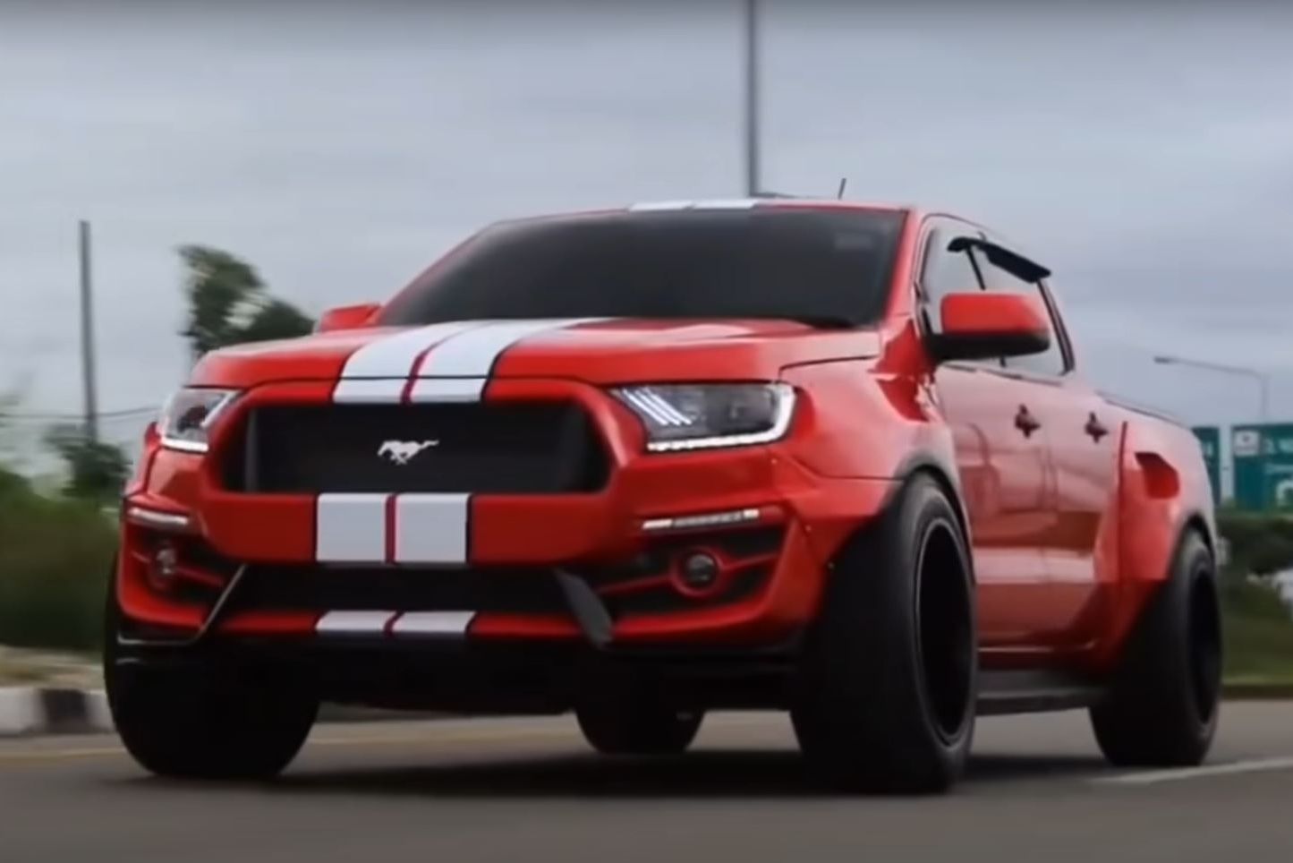 Ford Ranger Gets Outrageous Widebody Mustang Body Kit