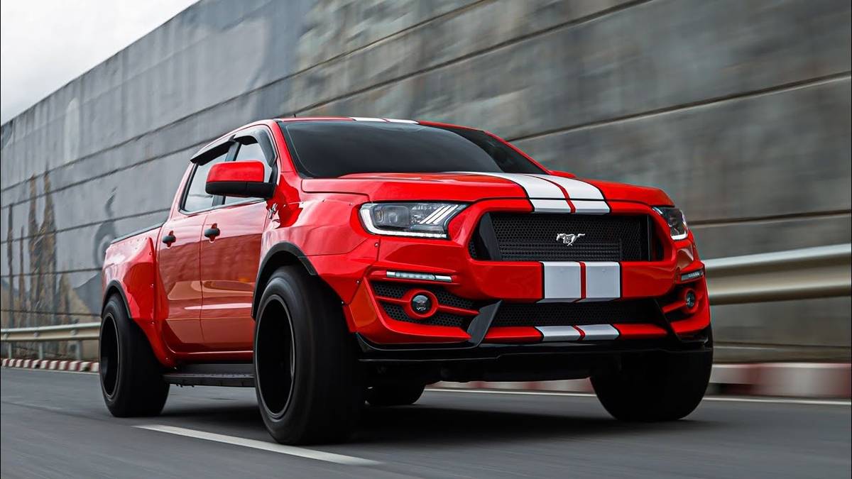 Ford Ranger Gets Outrageous Widebody Mustang Body Kit