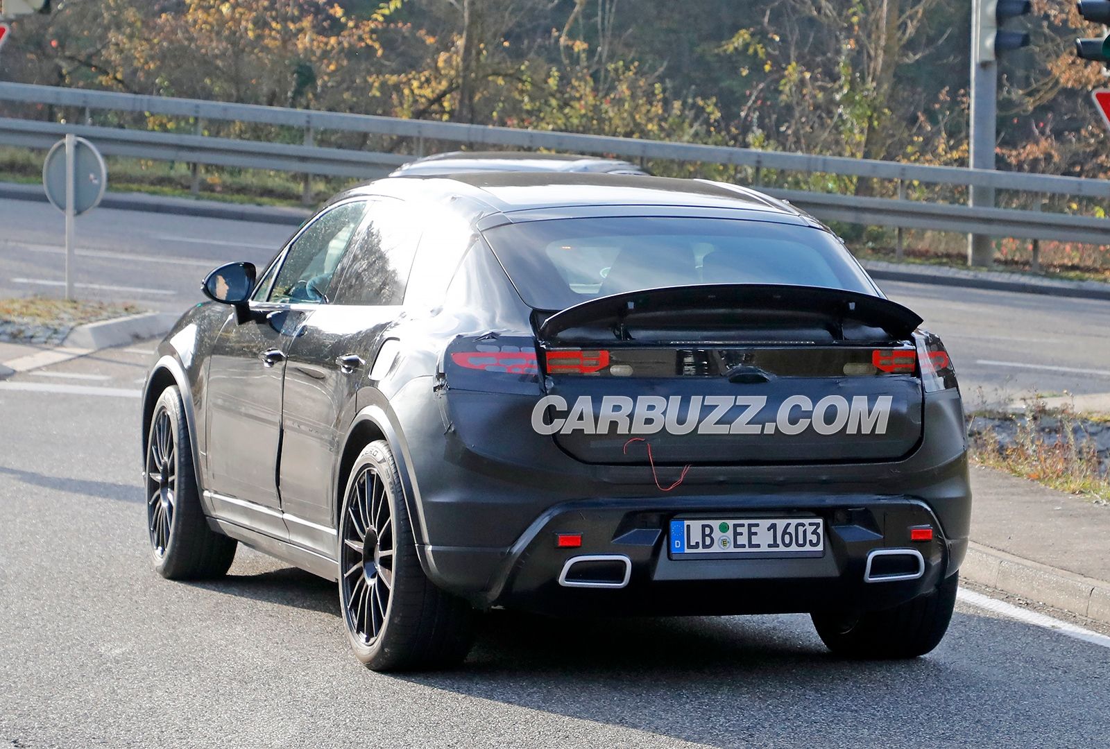 Spied! Porsche Macan EV Shows Off Active Rear Spoiler