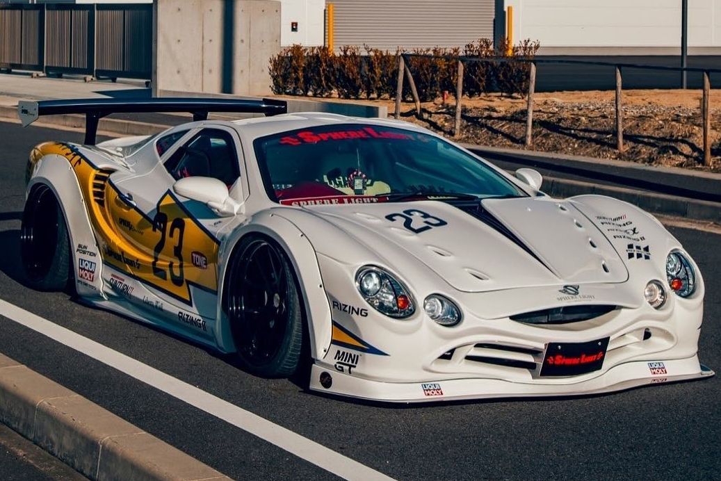 Unknown Japanese Supercar Gets The Liberty Walk Treatment