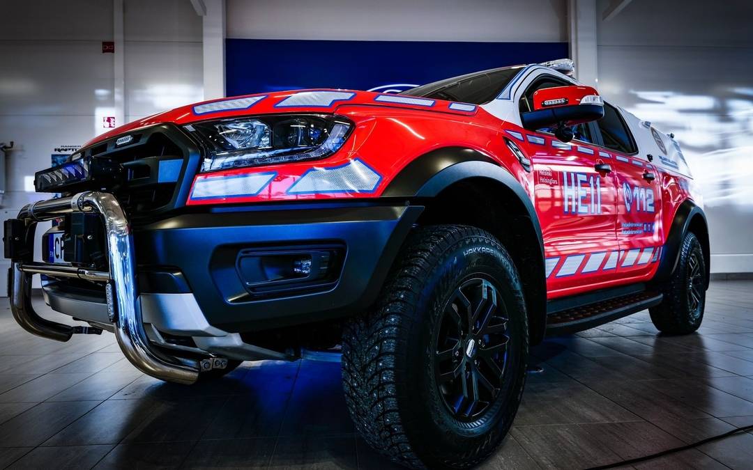 Ford Ranger Raptor Becomes Fire-Fighting Rescue Vehicle