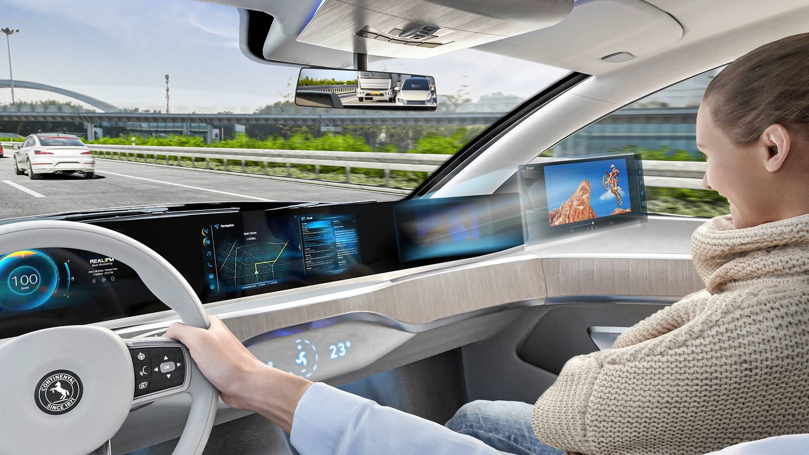 New Tech Will Stop Drivers Seeing The Passenger Display
