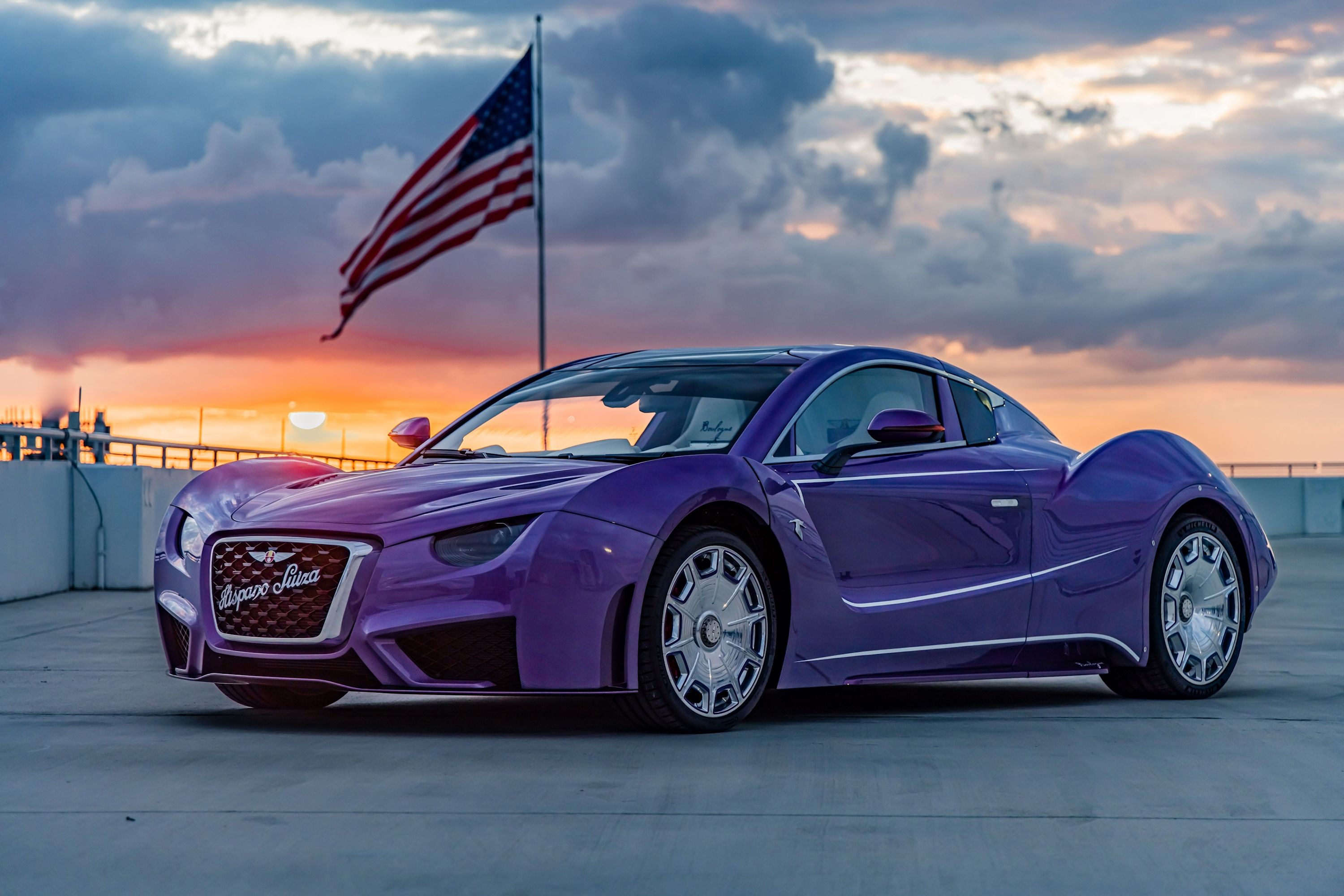 Hispano-Suiza's First Car In America Is A Bespoke Purple Monstrosity