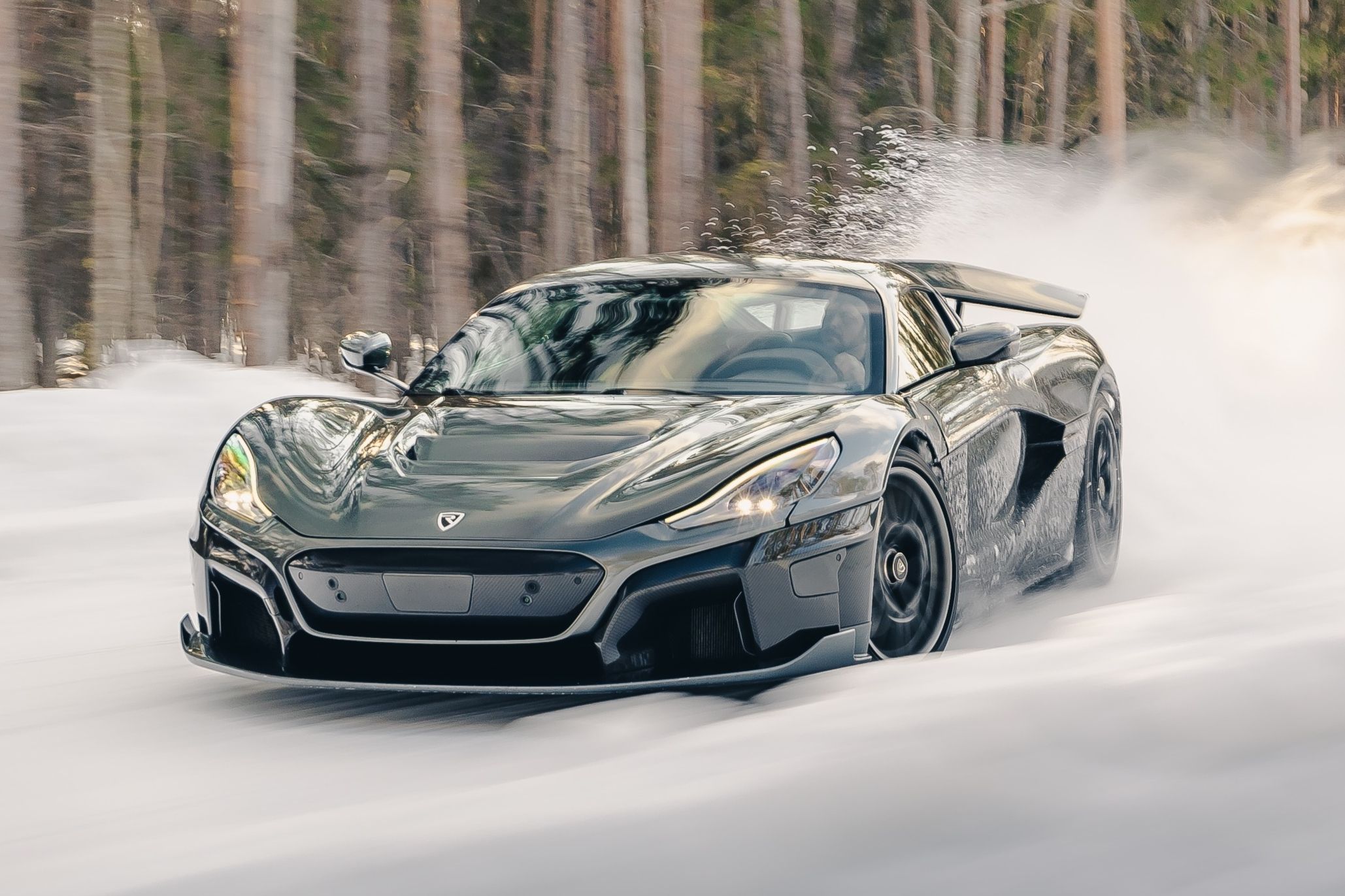 Drifting A Rimac Nevera In The Snow Is The Ultimate Way To Finish ...