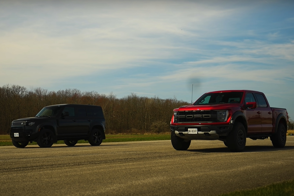 Ford F-150 Raptor Vs. Land Rover Defender V8: Offroad Kings